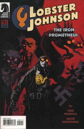 Lobster Johnson: The Iron Prometheus 5 published by Dark Horse with cover art by Mike Mignola