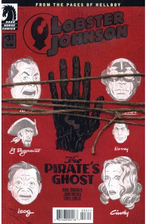 Lobster Johnson: The Pirate's Ghost 3 published by Dark Horse with cover art by Tonci Zonjic