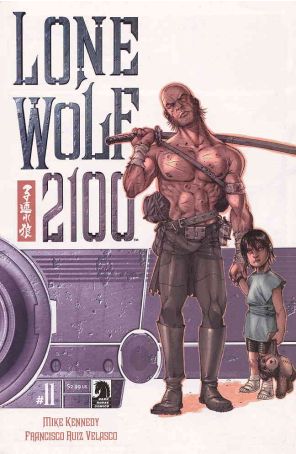 Lone Wolf 2100 11 published by Dark Horse with cover art by Francisco Ruiz Velasco