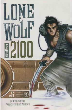 Lone Wolf 2100 5 published by Dark Horse with cover art by Francisco Ruiz Velasco