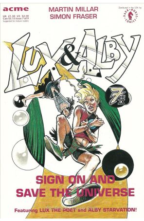 Lux And Alby Sign on and Save the Universe 7 published by Dark Horse