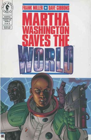 Martha Washington Saves the World 3 published by Dark Horse with cover art by Dave Gibbons