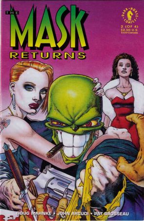 The Mask Returns 2 published by Dark Horse with cover art by Doug Mahnke