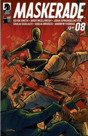 Maskerade 8A published by Dark Horse with cover art by John Sprengelmeyer