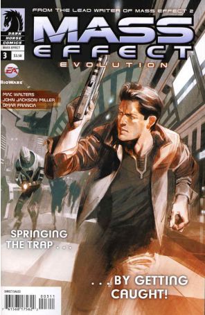 Mass Effect: Evolution 3 published by Dark Horse with cover art by Massimo Carnevale