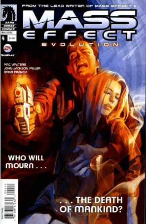Mass Effect: Evolution 4 published by Dark Horse with cover art by Massimo Carnevale