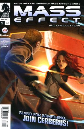 Mass Effect: Foundation 1 published by Dark Horse with cover art by Benjamin Carré