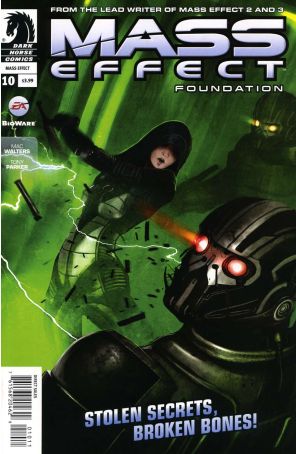 Mass Effect: Foundation 10 published by Dark Horse with cover art by Benjamin Carre