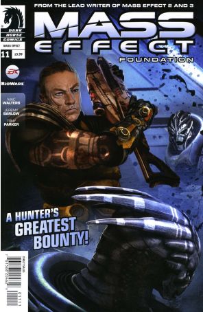 Mass Effect: Foundation 11 published by Dark Horse with cover art by Benjamin Carre