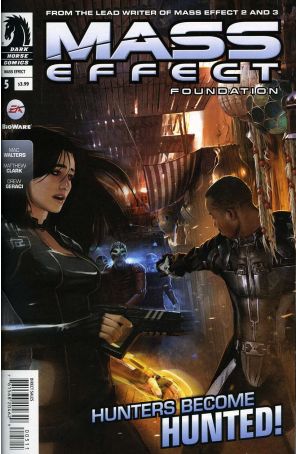 Mass Effect: Foundation 5 published by Dark Horse with cover art by Benjamin Carre