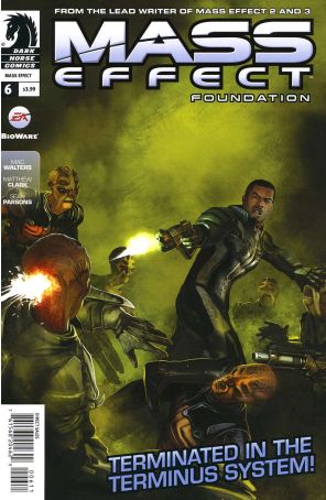 Mass Effect: Foundation 6 published by Dark Horse with cover art by Benjamin Carré