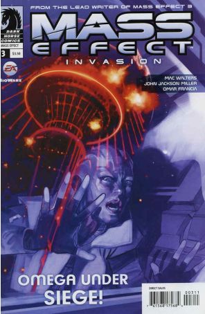 Mass Effect: Invasion 3 published by Dark Horse with cover art by Michael Atiyeh