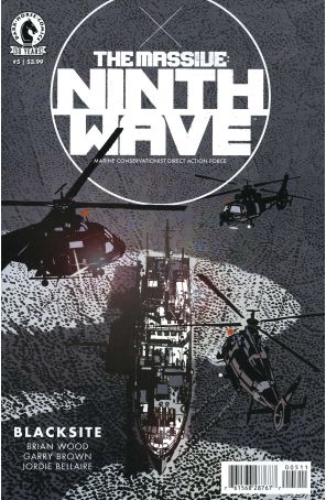 Massive: Ninth Wave 5 published by Dark Horse with cover art by John Paul Leon