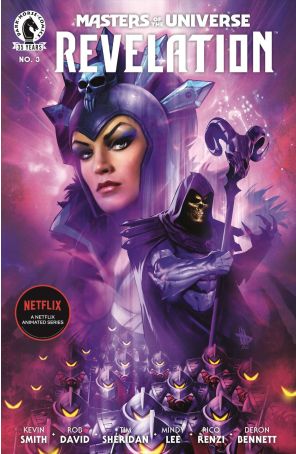 Masters of the Universe: Revelation 3A published by Dark Horse with cover art by Dave Wilkins
