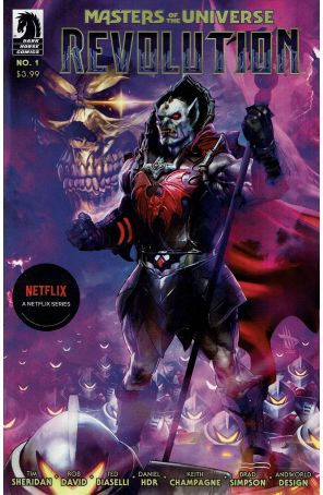 Masters of the Universe: Revolution 1A published by Dark Horse with cover art by Dave Wilkins