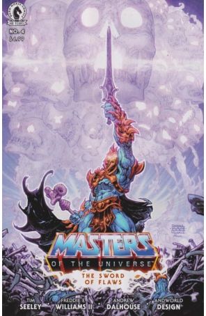 Masters of the Universe: The Sword of Flaws 4A published by Dark Horse with cover art by Freddie E. Williams II