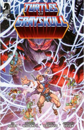 Masters of the Universe/Teenage Mutant Ninja Turtles: Turtles of Grayskull 4A published by Dark Horse with cover art by Freddie E. Williams II