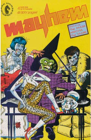 Mayhem 4 published by Dark Horse with cover art by Mitch O’Connell