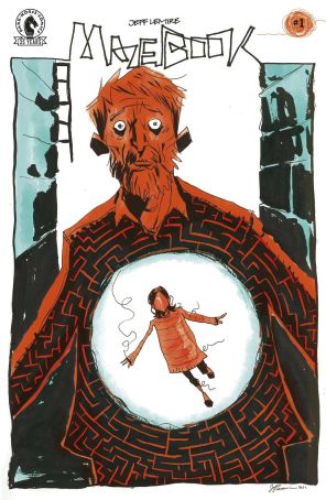 Mazebook 1A published by Dark Horse with cover art by Jeff Lemire