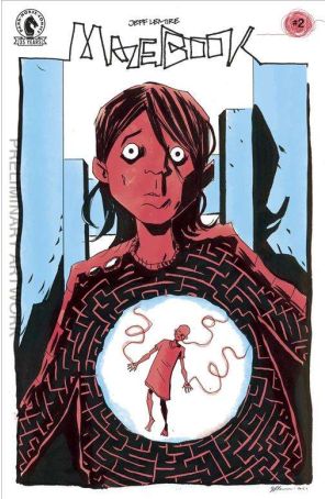 Mazebook 2A published by Dark Horse with cover art by Jeff Lemire