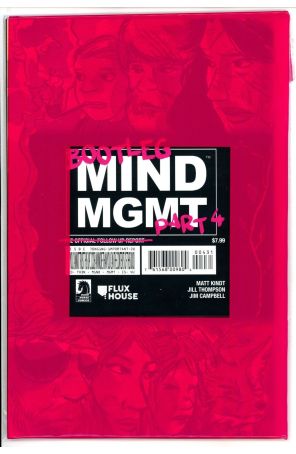Mind MGMT: Bootleg 4C (in bag) published by Dark Horse with cover art by Aron Wiesenfeld