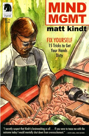 Mind MGMT 15 published by Dark Horse with cover art by Matt Kindt