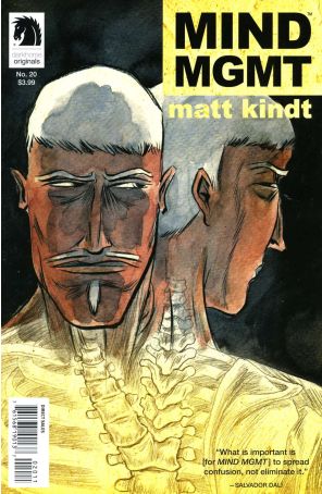 Mind MGMT 20 published by Dark Horse with cover art by Matt Kindt