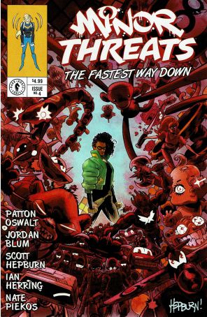 Minor Threats: The Fastest Way Down 4A published by Dark Horse with cover art by Scott Hepburn
