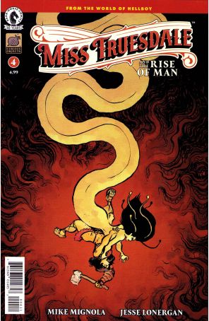 Miss Truesdale and the Rise of Man 4A published by Dark Horse with cover art by Jesse Lonergan