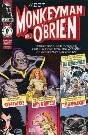 Monkeyman and O'Brien Special 1 published by Dark Horse with cover art by Arthur Adams