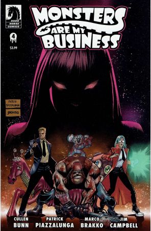 Monsters Are My Business 4 published by Dark Horse with cover art by Patrick Piazzalunga