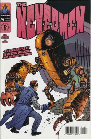 The Nevermen 4 published by Dark Horse with cover art by Guy Davis