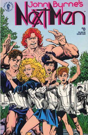 Next Men (John Byrne's) 0 published by Dark Horse with cover art by John Byrne