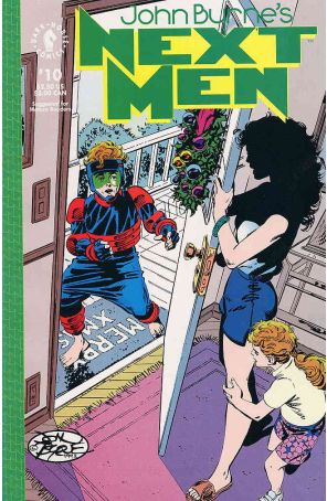 Next Men (John Byrne's) 10 published by Dark Horse with cover art by John Byrne