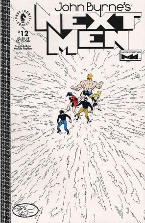 Next Men (John Byrne's) 12 published by Dark Horse with cover art by John Byrne