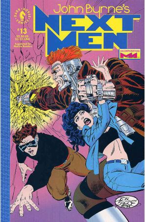 Next Men (John Byrne's) 13 published by Dark Horse with cover art by John Byrne