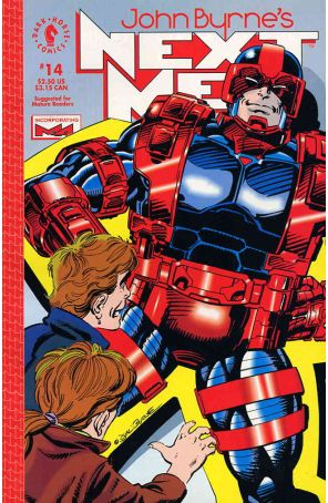 Next Men (John Byrne's) 14 published by Dark Horse with cover art by John Byrne