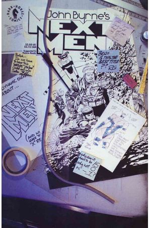 Next Men (John Byrne's) 15 published by Dark Horse with cover art by John Byrne