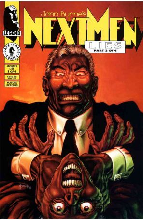 Next Men (John Byrne's) 29 published by Dark Horse with cover art by Gary Cody
