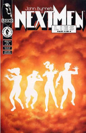 Next Men (John Byrne's) 30 published by Dark Horse with cover art by Gary Cody