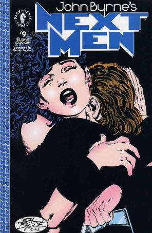 Next Men (John Byrne's) 9 published by Dark Horse with cover art by John Byrne