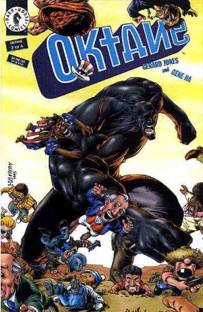 Oktane 2 published by Dark Horse with cover art by Gene Ha
