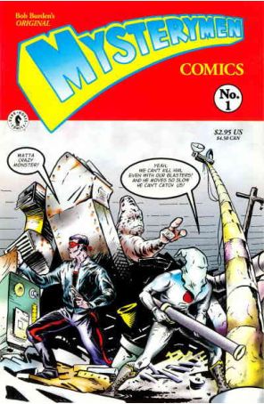 Original Mysterymen Presents (Bob Burden's) 1 published by Dark Horse with cover art by Bob Burden