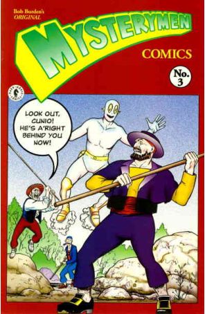 Original Mysterymen Presents (Bob Burden's) 3 published by Dark Horse with cover art by Bob Burden