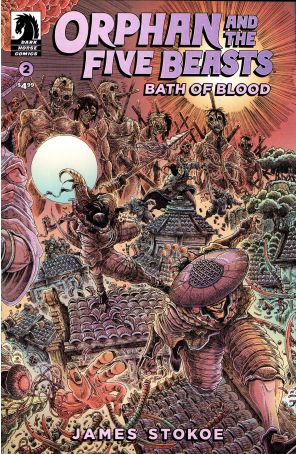 Orphan and the Five Beasts: Bath of Blood 2 published by Dark Horse with cover art by James Stokoe