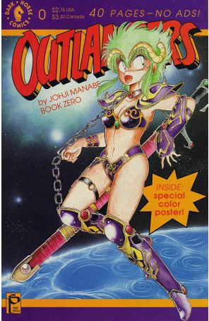 Outlanders 0 (with poster) published by Dark Horse with cover art by Johji Manabe