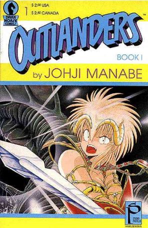 Outlanders 1 published by Dark Horse with cover art by Johji Manabe