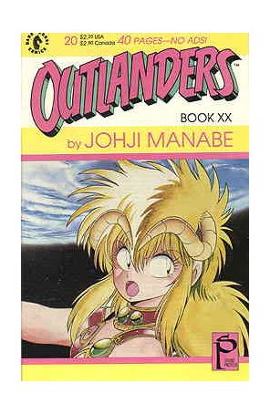 Outlanders 20 published by Dark Horse with cover art by Johji Manabe