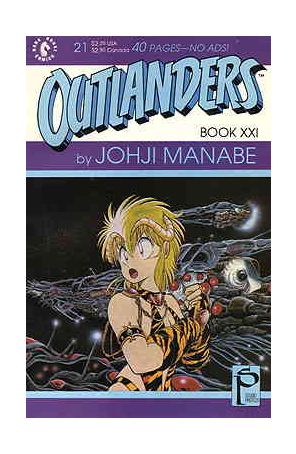 Outlanders 21 published by Dark Horse with cover art by Johji Manabe
