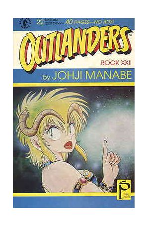Outlanders 22 published by Dark Horse with cover art by Johji Manabe